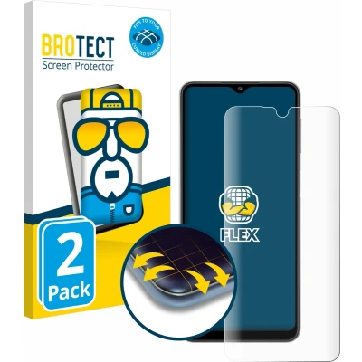 Afbeelding van BROTECT Screenprotector voor Samsung Galaxy A32 5G Folie Beschermfolie transparant volledig dekking (2 Stuks)