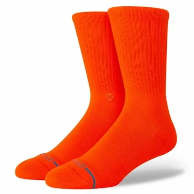 Afbeelding van Stance Icon Crew Socks Tomato Red Classic Calf, Tomaten