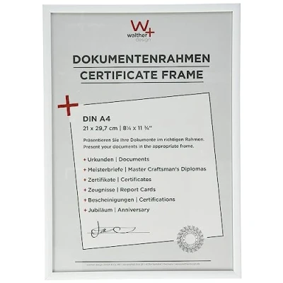 Image de cadre photo walther design blanc 21 x 29,7 cm (DIN A4) Nouveau en plastique Lifestyle KV130W