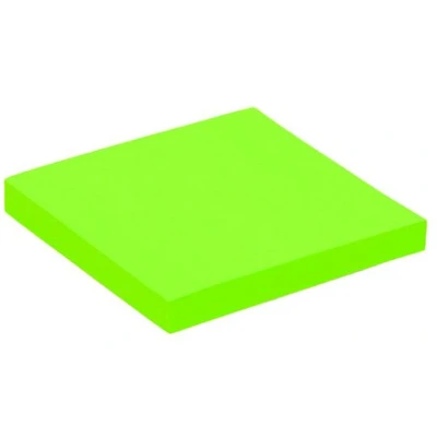 Afbeelding van Memoblok Quantore 76x76mm neon groen Omdoos a 6 stuk x 100 vel stuks