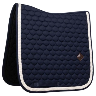 Afbeelding van Kentucky Zadeldekje Plaited Dressuur Navy Full