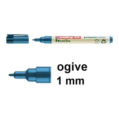Image de Edding EcoLine 25 marqueur permanent (1 mm ogive) bleu