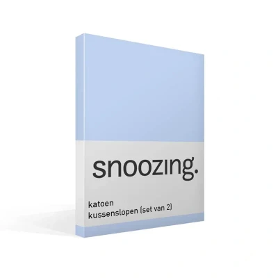 Afbeelding van Snoozing Katoen Kussenslopen Set van 2 40x60 cm Hemel