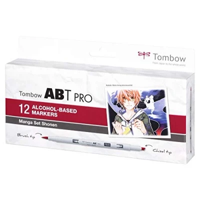 Afbeelding van Tombow, Kleurpotloden, Dubbele penseelstift ABT Pro (Veelkleurig, 12 x)