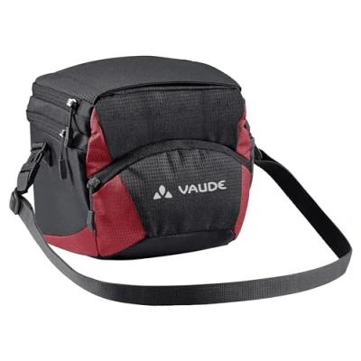 Afbeelding van VAUDE 160851 OnTour Box M (KLICKfix Ready) stuurtassen, zwart/karmijn, eenheidsmaat