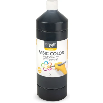 Afbeelding van Plakkaatverf Creall basic zwart 1000ml