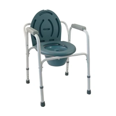 Image de Mobiclinic®, Chaise Percée, Avec Couvercle, Arroyo, Seau Amovible, Réglable en 5 Hauteurs, Embouts Antidérapants, Accoudoirs, Supporte Jusqu&#039;à 100 kg, Pot, Acier