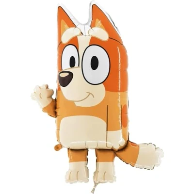 Afbeelding van Toyland® Bluey Folieballon in de vorm van een bingofiguur, 81 cm
