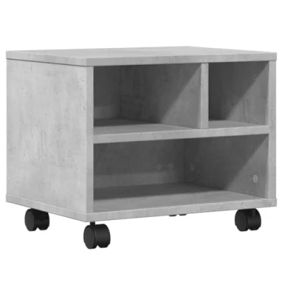 Afbeelding van Printerkastje met wielen 41x32x34,5 cm betongrijs