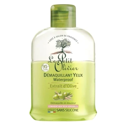 Image de LE PETIT OLIVIER Démaquillant Yeux Waterproof Extrait D&#039;Olive Démaquille en Douceur Convient Aux Sensibles 98% D&#039;Origine Naturelle Sans Silicone Fabriqué France 125 ml