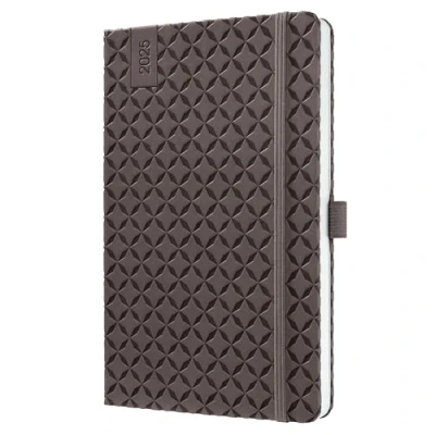 Afbeelding van Weekagenda Flair A5 2025 (NL/FR/EN/DU) Coffee Brown Hardcover
