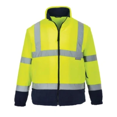 Afbeelding van Portwest F301YNRXXXL 801 fleecejack met hoge zichtbaarheid, tweekleurig fleece, geel, XXXL
