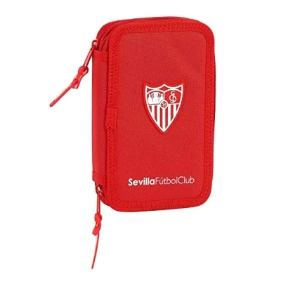 Afbeelding van Dubbele etui Sevilla Fútbol Club M854 Rood Sportief 28 Onderdelen 12.5 x 19.5 4 cm