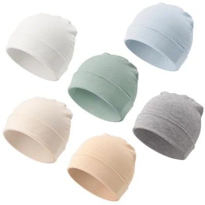 Afbeelding van DRESHOW 6 stuks babymuts voor pasgeborenen, peuters, zacht, schattig, gebreid, baby&#039;s, uniseks, ziekenhuismutsen, warm, kinderen, jongens en meisjes, 0 24 maanden, Sets: Beanie Hoeden