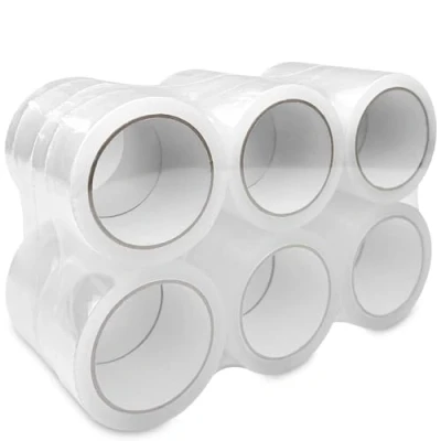 Afbeelding van Fousenuk 12 rollen transparant plakband 48 mm x 66 m voor verpakking en