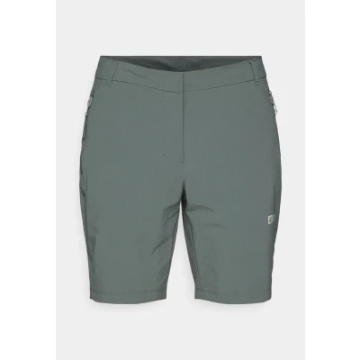 Afbeelding van Jack Wolfskin Hikeout Korte broeken, Dames, Maat: 34, Slate green