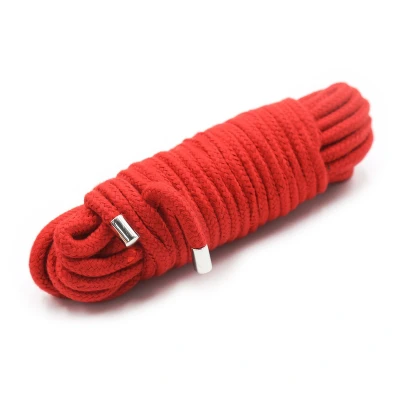 Afbeelding van BDSM Bondage Katoenen Touw Rood 20 Meter