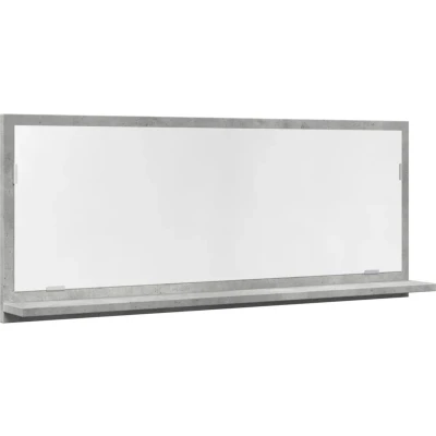 Afbeelding van vidaXL Badkamerspiegelkast 90x11x37 cm bewerkt hout betongrijs