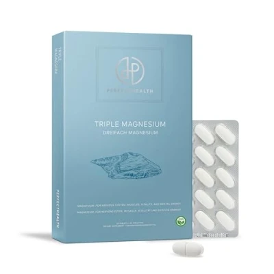 Afbeelding van Perfect Health Magnesium Bisglycinaat Tabletten 30 Stuks Mineralen en Vitaminen Vegan Citraat