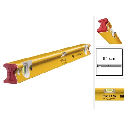 Afbeelding van Stabila Type R 300 18372 Metalen waterpas 81 cm 0.5 mm/m