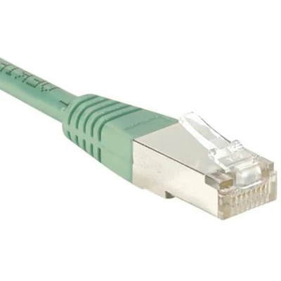 Afbeelding van Exertis Connect Patchkabel F/UTP, CAT.5e, groen, 0,7 m met bijzonder smalle knikbeveiliging (F/UTP, CAT5e, 0.70 m), Netwerkkabel