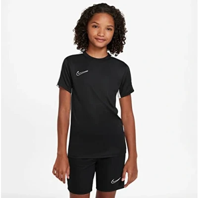 Afbeelding van Nike Performance Academy 23 Branded Unisex Sport Tshirt voor kinderen, Maat: 128/137, Black/white