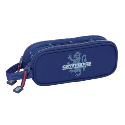 Afbeelding van Pennenetui met 2 vakken Harry Potter Captain Marineblauw 21 x 8 6 cm