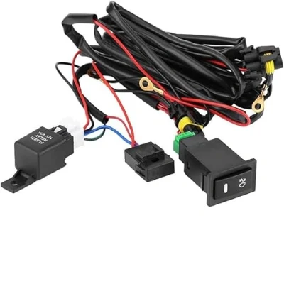 Afbeelding van DEWIN Mistlamp Universele Cablage Polo 4 12V Auto LED Schakelaar Aan/Uit Kabelboom Zekering Relaisset