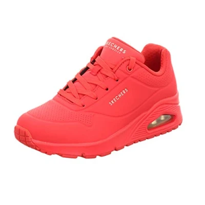 Image de Skechers Uno Stand On Air baskets pour Femme, Red Durabuck/Mesh, 35.5 EU