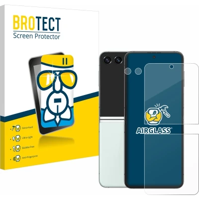 Afbeelding van BROTECT Screenprotector voor Samsung Galaxy Z Flip 5 (Voor+Camera) Folie Beschermfolie Beschermglas transparant