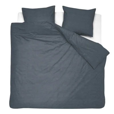 Afbeelding van Cinderella Lyn Dekbedovertrek Tweepersoons Katoen 200x200/220 cm met 2 kussenslopen 60x70 Antraciet