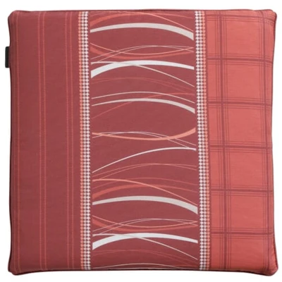 Afbeelding van Madison zitkussen 50 x cm Lines katoen rood