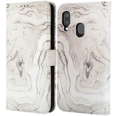 Afbeelding van imoshion Hoesje Geschikt voor Samsung Galaxy A20e Design Bookcase smartphone Sandy Marble