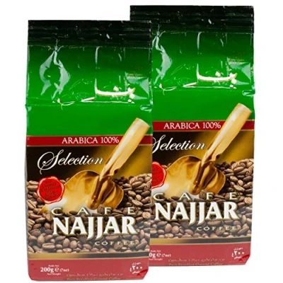 Afbeelding van Najjar 2 x 200 g gemalen Arabische mokka koffie met kardemom