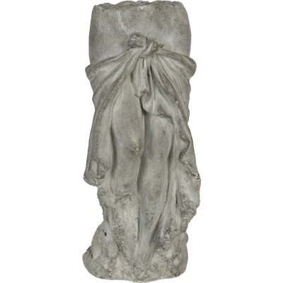 Afbeelding van Clayre &amp; Eef Bloempot 13x13x29 cm Grijs Steen binnen