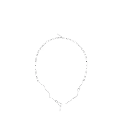 Afbeelding van Liebeskind Berlin LJ 1670 N 45 Roestvrij stalen ketting, zilver, cm, staal, Geen edelsteen, edelsteen