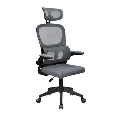 Afbeelding van MARSGAMING MGC ERGOPRO Professionele ergonomische stoel, actieve lendensteun, ademend mesh, in hoogte verstelbaar van 120 tot 130 cm, inklapbare armleuningen, verstelbare hoofdsteun, bureaustoel