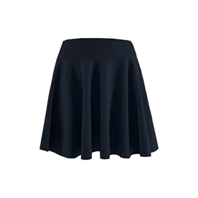 Afbeelding van JOPHY &amp; CO. Damesrok met geplooide plooien, veelzijdig, elastische tailleband (Cod. 7089), Donkerblauw kort