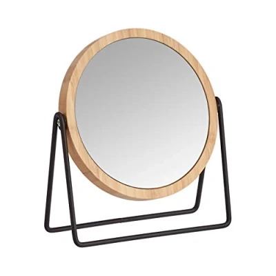 Afbeelding van Amazon Basics Make upspiegel, met bamboe, 1 x 5 voudige vergroting.
