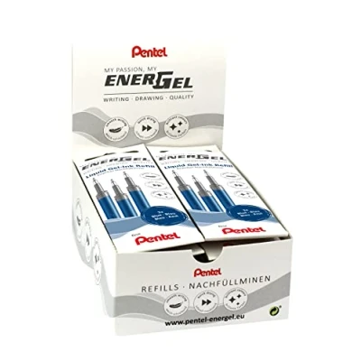 Afbeelding van Pentel LRN5 3C navullingen voor EnerGel 0.5 bal = 0,25 mm lijndikte naaldpunt blauw 12 stuks