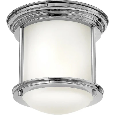 Afbeelding van Hinkley LED Plafond Badkamerlamp Hadrian 1X E27 Max 60W IP44 Dimbaar Chrome