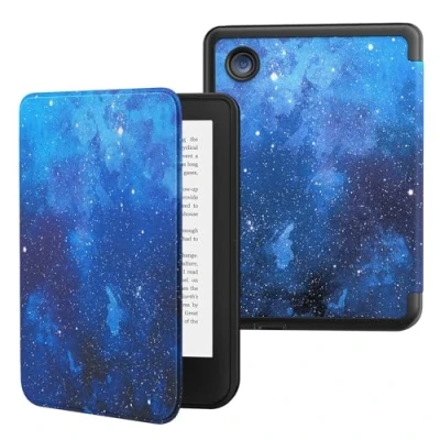 Afbeelding van MoKo Hoes voor Kobo Clara BW/Clara Colour/Clara 2E 6 inch, ultradun en licht, met automatische slaap /waakfunctie Kleur 15 cm 2024, blauwe sterrenhemel