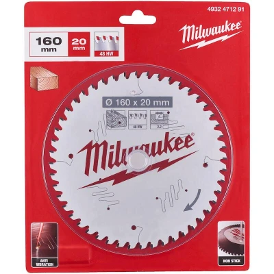 Image de MILWAUKEE 4932471291 lame de scie circulaire P W 160 x 20 2.2 mm, 48ATB