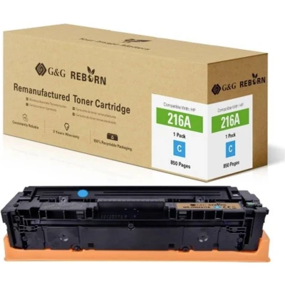 Afbeelding van G&amp;G Toner vervangt HP 216A Compatibel Cyaan 850 bladzijden Reborn remanufactured 21290