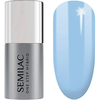 Afbeelding van S810 Semilac 3 in 1 hybride nagellak, babyblauw, innovatief, led 5 ml