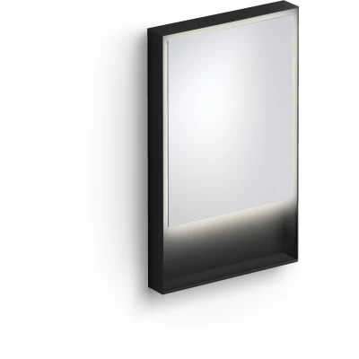 Afbeelding van Clou Look at Me spiegel 50cm LED verlichting IP44 mat zwart