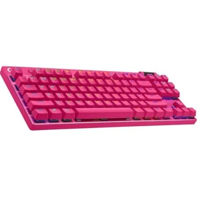 Image de Logitech G PRO X TKL Clavier backlit sans fil 2.4 GHz, Bluetooth QWERTY International US commutateur : Tactile rose