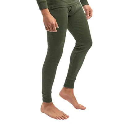 Afbeelding van MT® Thermo Light Herenondergoed, thermische broek, lange onderbroek, comfortabel en warm, ademende vezel, M tot XXXL, Olijf