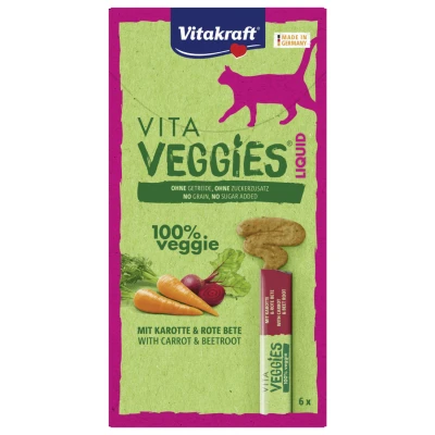 Afbeelding van Vita Veggies Liquid wortel 6x15g dierensnack Vitakraft