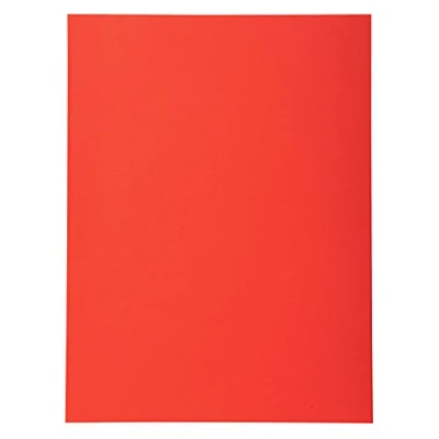 Afbeelding van Exacompta Ref. 420212E, pak van 50 Forever® semi rigide mappen 170 g/m2, 100% gerecyclede en Blue Angel gecertificeerde mappen, afmetingen 24 x 32 cm voor A4 formaat, rode kleur